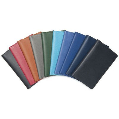 Branded Promotional DELUXE NEWHIDE POCKET NOTE BOOK WALLET with Comb Bound Insert Note Pad From Concept Incentives.