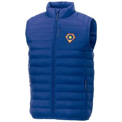 Branded Promotional PALLAS MENS THERMAL INSULATED BODYWARMER in Blue Bodywarmer From Concept Incentives.