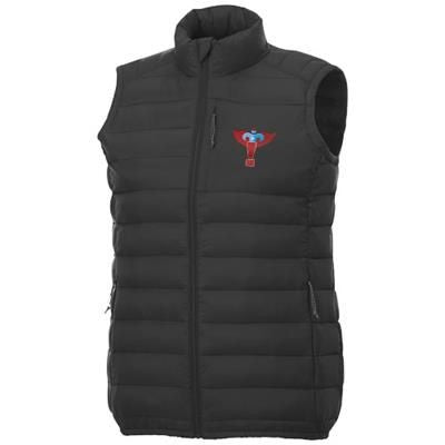 Branded Promotional PALLAS MENS THERMAL INSULATED BODYWARMER in Black Solid Bodywarmer From Concept Incentives.