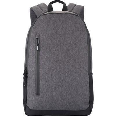 Branded Promotional STREET BACKPACK RUCKSACK in Anthracite Grey Melange Bag From Concept Incentives.