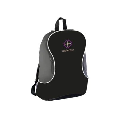 Branded Promotional PROMOPACK BACKPACK RUCKSACK in Beige Bag From Concept Incentives.