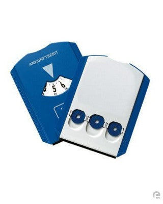 Branded Promotional ROUND PARKING ROUND DISC in Blue Parking Timer From Concept Incentives.