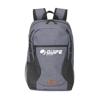 Branded Promotional TRACKWAY BACKPACK BACKPACK RUCKSACK in Black Bag From Concept Incentives.