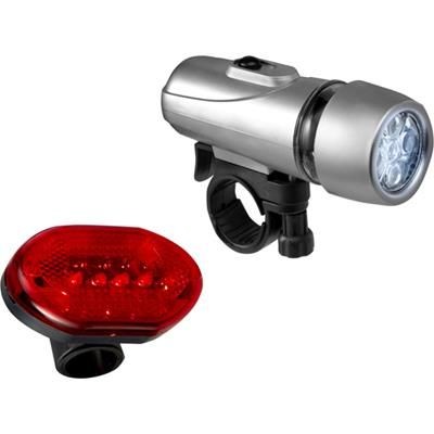 Branded Promotional SET OF TWO BICYCLE LIGHTS Bicycle Lamp Light From Concept Incentives.