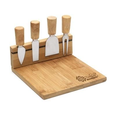 Branded Promotional CHEESETRAY CHEESE BOARD in Wood Cheese Set From Concept Incentives.