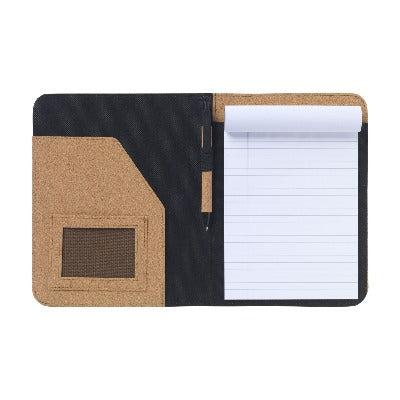 Branded Promotional ECO CONFERENCE CORK A5 FOLDER in Natural Conference Folder From Concept Incentives.