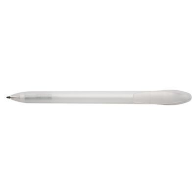 Branded Promotional TWIST FROST BALL PEN in White Pen From Concept Incentives.