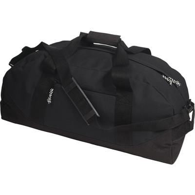 Branded Promotional SPORTS TRAVEL BAG in Black Bag From Concept Incentives.