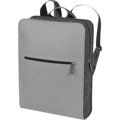 Branded Promotional BACKPACK RUCKSACK in Grey Bag From Concept Incentives.