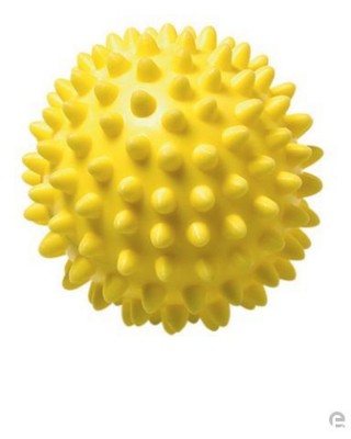 Branded Promotional MASSAGE BALL in Yellow Massager From Concept Incentives.