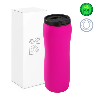 Branded Promotional COLORISSIMO THERMAL MUG in Pink from Concept Incentives