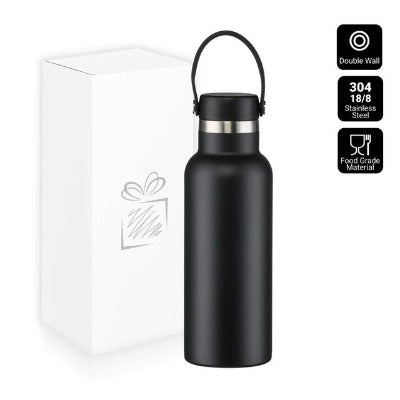 Branded Promotional NORDIC THERMAL BOTTLE in Black from Concept Incentives