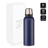 Branded Promotional NORDIC STEEL VACUUM THERMOS FLASK in Blue from Concept Incentives