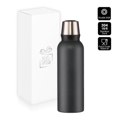 Branded Promotional NORDIC STEEL VACUUM THERMOS FLASK in Grey from Concept Incentives
