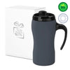 Branded Promotional COLORISSIMO THERMAL MUG WITH HANDLE in Grey from Concept Incentives