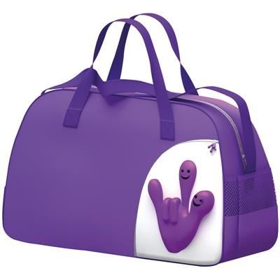 Branded Promotional SPORTS BAG in Violet Bag From Concept Incentives.
