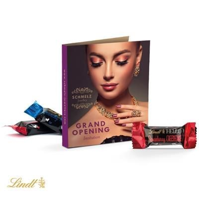 Branded Promotional PROMOTION CARD MIDI LINDT HELLO MINI STICK Chocolate From Concept Incentives.