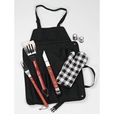 Branded Promotional BARBECUEBOSS APRON in Black BBQ From Concept Incentives.