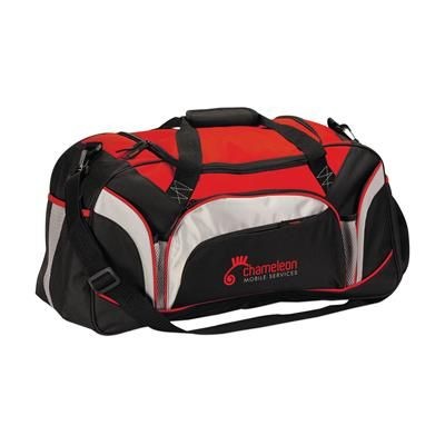 Branded Promotional SPORTS PACKER TRAVEL BAG in Red Bag From Concept Incentives.