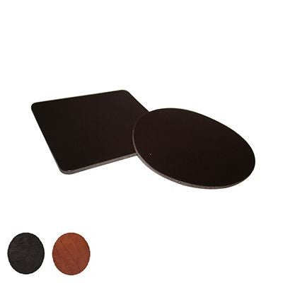 Branded Promotional SIMPLE ROUND COASTER in Thick Saddle Leather Coaster From Concept Incentives.
