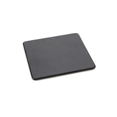 Branded Promotional SQUARE COASTER in Black Belluno PU Leather Coaster From Concept Incentives.