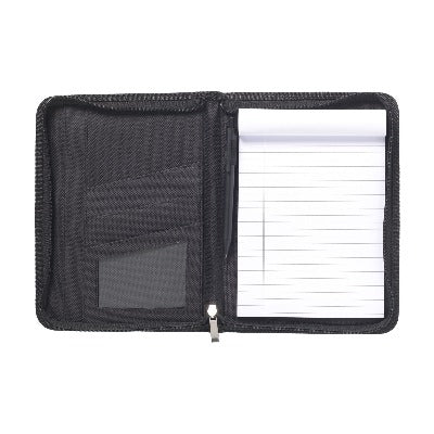 Branded Promotional TUCSONCHIEF A5 DOCUMENT FOLDER in Black Conference Folder From Concept Incentives.