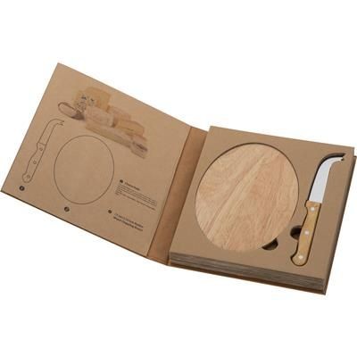Branded Promotional CHEESE SET in Beige Cheese Set From Concept Incentives.