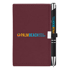 Branded Promotional Note Caddy & Tres-Chic Pen Gift Set from Concept Incentives