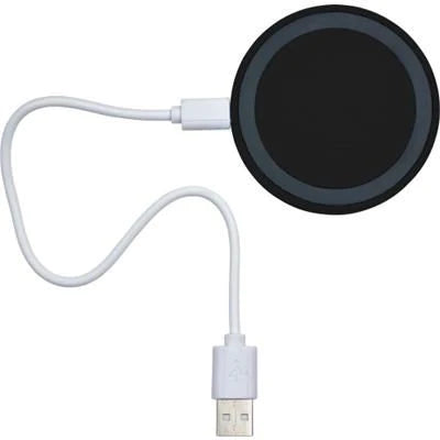 Branded Promotional CORDLESS CHARGER in Red Charger From Concept Incentives.