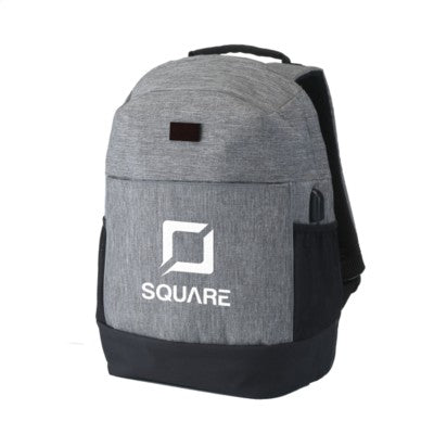 Branded Promotional JAYDEN RFID JAYDEN RFID ANTI-THEFT BACKPACK RUCKSACK in Light Grey Bag From Concept Incentives.