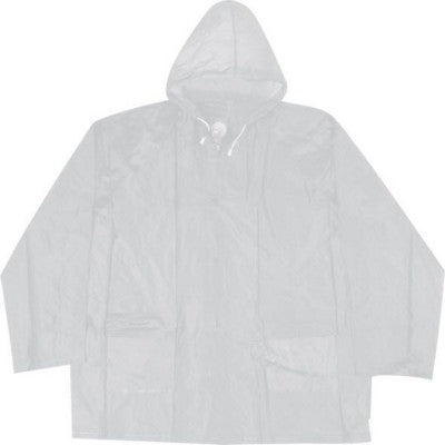 Branded Promotional CLERMONT-FERRAND RAIN COAT in Clear Clear Transparent Clear Transparent Rain Coat From Concept Incentives.