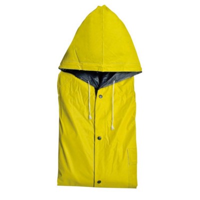 Branded Promotional NANTERRE TURN-OVER RAIN COAT in Blue & Yellow Rain Coat From Concept Incentives.