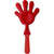 Branded Promotional PLASTIC HAND CLAPPER NOISEMAKER in Red Noise Maker From Concept Incentives.