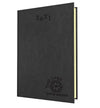 Branded Promotional TOPGRAIN PREMIUM QUARTO WEEK TO VIEW DESK DIARY in Black Diary From Concept Incentives.