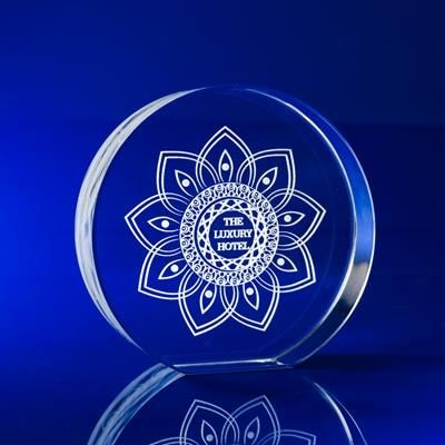 Branded Promotional ROUND DISC ROUND CIRCLE AWARD Award From Concept Incentives.