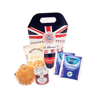 Branded Promotional CORONATION AFTERNOON TEA ECO HANDLE BOX Gift Box from Concept Incentives