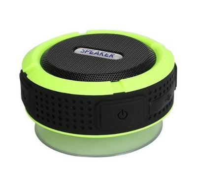 Branded Promotional OUTDOOR SPORTS WATERPROOF HOOKING PROTABLE CORDLESS BLUETOOTH SPEAKER in Lime Green Speakers From Concept Incentives.