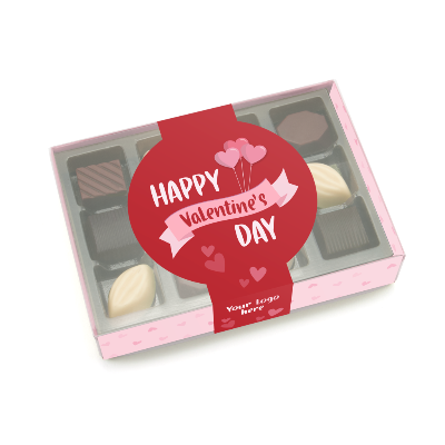 Branded Promotional VALENTINES CHOCOLATE TRUFFLES SET from Concept Incentives
