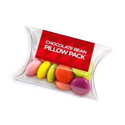 Branded Promotional CHOCOLATE BEAN PILLOW PACK Chocolate From Concept Incentives.