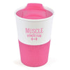 Branded Promotional GRIPPY PLASTIC TUMBER in Pink from Concept Incentives