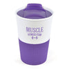 Branded Promotional GRIPPY PLASTIC TUMBER in Purple from Concept Incentives