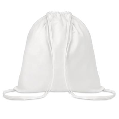 Branded Promotional BAMBOO FIBRE COTTON DRAWSTRING BAG Bag From Concept Incentives.