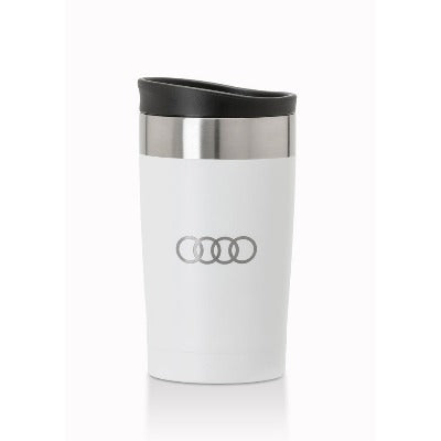 Branded Promotional ARUSHA STAINLESS STEEL METAL THERMAL INSULATED TRAVEL CUP MUG 350ML Travel Mug From Concept Incentives.
