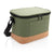 Branded Promotional TWO TONE COOL BAG with Cork Detail in Green Cool Bag From Concept Incentives.