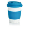 Branded Promotional ECO PLA COFFEE CUP in Blue Travel Mug From Concept Incentives.