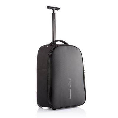 Branded Promotional BOBBY BACKPACK RUCKSACK TROLLEY in Black Bag From Concept Incentives.