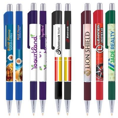 Branded Promotional ASTAIRE SILVER CHROME GRIP BALL PEN Pen From Concept Incentives.