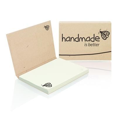 Branded Promotional STICKY NOTES in Softcover Eco Note Pad From Concept Incentives.