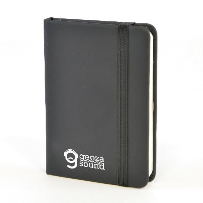 Branded Promotional A7 MOLE NOTEBOOK Jotter in Black from Concept Incentives.