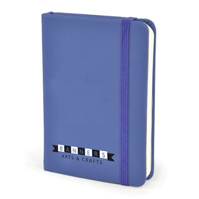 Branded Promotional A7 MOLE NOTEBOOK Jotter in Blue From Concept Incentives.